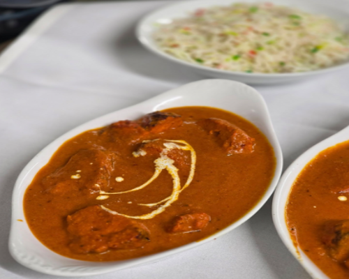 Creamy Curries with Rice Served at Gurkha Country Bar & Grill Worcester